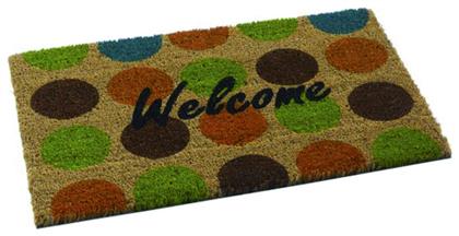 Πατάκι Εισόδου από Κοκοφοίνικα 708 Welcome Dots 40x60cm Sdim