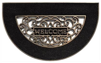 Πατάκι Εισόδου από Κοκοφοίνικα Mathara 003 Welcome Black HR 45x75cm Sdim
