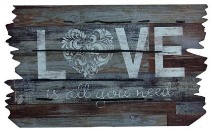 Πατάκι Εισόδου Ecomat 835 Love Is All You Need Γκρι 45x75cm Sdim