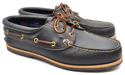 Dallas 2 Δερμάτινα Ανδρικά Boat Shoes σε Χρώμα Sea & City