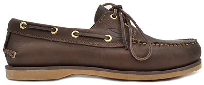Las Vegas Δερμάτινα Ανδρικά Boat Shoes σε Καφέ Χρώμα Sea & City