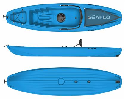 SF-1003 Πλαστικό Kayak Θαλάσσης 1 Ατόμου Μπλε Seaflo