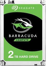 Seagate Barracuda 2TB HDD Σκληρός Δίσκος 3.5'' SATA III 7200rpm με 256MB Cache για Desktop