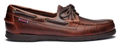 Docksides Endeavor Δερμάτινα Ανδρικά Boat Shoes σε Καφέ Χρώμα Sebago