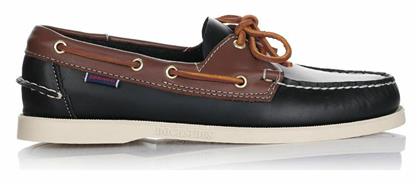 Portland Δερμάτινα Ανδρικά Boat Shoes σε Καφέ Χρώμα Sebago