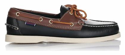 Sebago Portland Δερμάτινα Ανδρικά Boat Shoes σε Καφέ Χρώμα