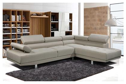 Sector Γωνιακός 265x191εκ. Μπεζ - Woodwell