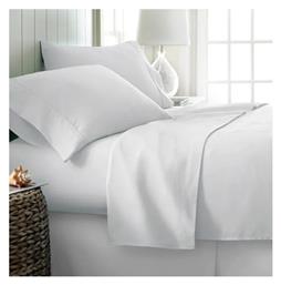 Σεντόνια Υπέρδιπλα Σετ Plain White Tc300 Satin Cotton Blanc De Blanc 250x280 4τεμ - Blanc de Blanc