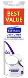 Daily Clean Round Στρογγυλοί Δίσκοι Ντεμακιγιάζ από 100% Βαμβάκι 100τμχ Septona