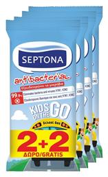 Ήπια Αντισηπτικά Μαντηλάκια Χεριών 4x15τμχ Septona