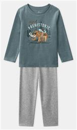 Παιδική Πιτζάμα Χειμωνιάτικη Βελούδινη Πρασινο Sergent Major