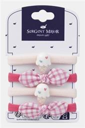 Σετ Παιδικά Λαστιχάκια Ροζ 4τμχ Sergent Major