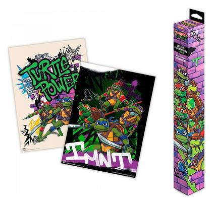 Σετ 2 Μίνι-αφίσες 38χ52εκ Χελωνονιντζακια Tmnt Anime Collection - Grupo Erik