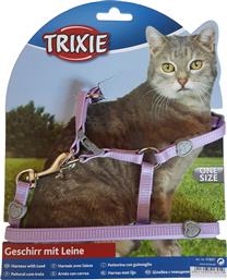 ΣΕΤ ΓΑΤΑΣ TRIXIE HARNESS WITH LEAD 26-37CM ΛΙΛΑ - Trixie