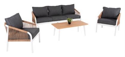 Σετ Σαλονιού με Μαξιλάρια 4τμχ Λευκό HM6056.01 - HomeMarkt
