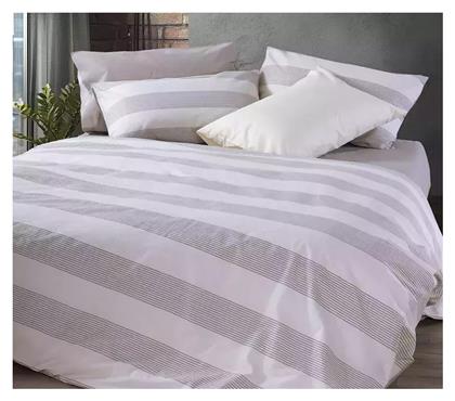 Σετ Σεντονια Βαμβακερα Μονα Casual Stripe 170x270 Εκρού Nef-nef Homeware - Nef Nef