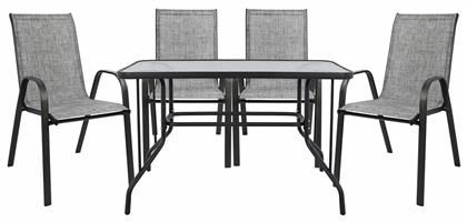 Σετ Τραπεζαρίας 5τμχ Γκρι HM5193.01 - HomeMarkt