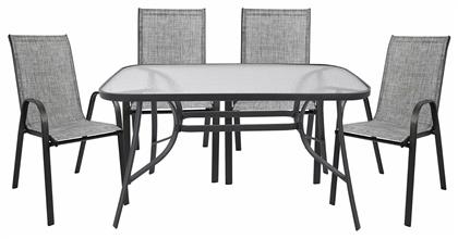 Σετ Τραπεζαρίας 5τμχ Γκρι HM5200.01 - HomeMarkt
