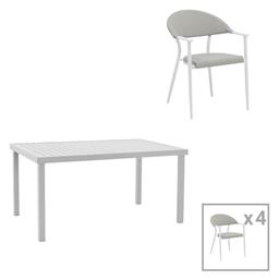 Σετ Τραπεζαρίας 5τμχ Λευκή 200-000869 - Pakketo