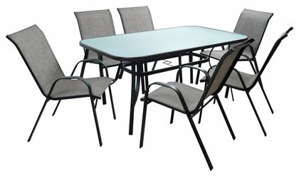 Σετ Τραπεζαρίας 7τμχ Γκρι HM5206.01 - HomeMarkt