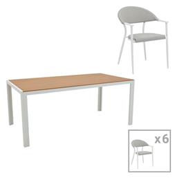 Σετ Τραπεζαρίας 7τμχ Λευκό 200-000939 - Pakketo