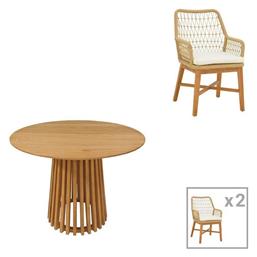 Σετ Τραπεζαρίας με Μαξιλάρια 3τμχ Φυσική - Μπεζ 343-000052 - Pakketo