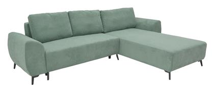 Settee Γωνιακός Καναπές Κρεβάτι 286x204x93εκ. Μέντα - Pakketo