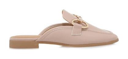 Mules Ροζ S485L116173D/NUDE/GOLD Seven