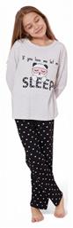 Παιδική Πιτζάμα Χειμωνιάτικη Βαμβακερή Γκρι Sexen