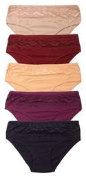 Βαμβακερά Γυναικεία Slip MultiPack με Δαντέλα '''''' Sexen