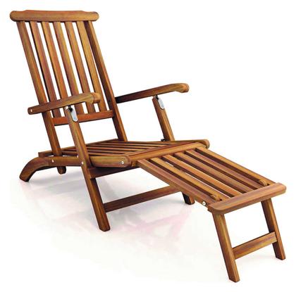 Σεζλόνγκ Ξύλινη με Μπράτσα 148x57x89cm - Lianos