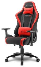 Skiller SGS2 Υφασμάτινη Καρέκλα Gaming με Ρυθμιζόμενα Μπράτσα Κόκκινη Sharkoon