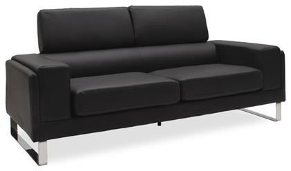 Shea Τριθέσιος 198x80x87εκ. Μαύρο - Inox - Pakketo