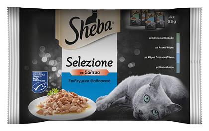 Selection In Sauce 4x85gr Sheba