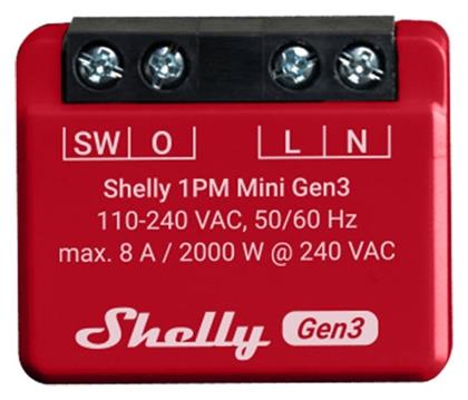 1PM Mini Gen3 Ενδιάμεσος Διακόπτης Shelly
