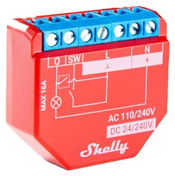 Plus 1PM Smart Ενδιάμεσος Διακόπτης με Wi-Fi και Bluetooth Shelly