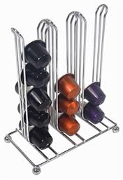 Μεταλλικό Stand Αποθήκευσης για 30 Κάψουλες Nespresso 16x9x20cm E-2881 Sidirela