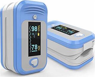 AM806Β Παλμικό Οξύμετρο Δακτύλου με Bluetooth Μπλε MedLinket