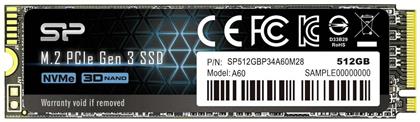 PCIe Gen3×4 P34A60 512GB M.2 SP512GBP34A60M28 Silicon Power
