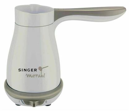 Meraki Ηλεκτρικό Μπρίκι 550W με Χωρητικότητα 330ml Beige Singer