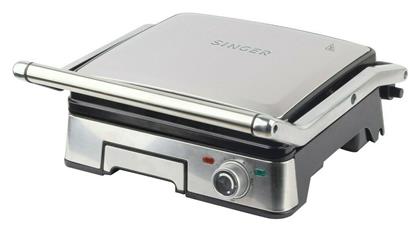 Panini Grill 1800W για 2 Τοστ Inox Singer