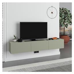 Σύνθετο Σαλονιού Francy Ash Green Μ180xΒ30xΥ30εκ. Megapap