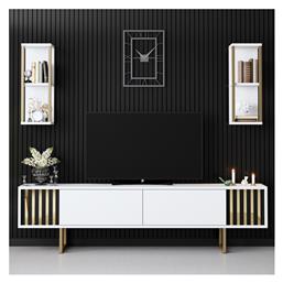 Σύνθετο Σαλονιού Goldline Μ180xΒ30xΥ48εκ. Megapap