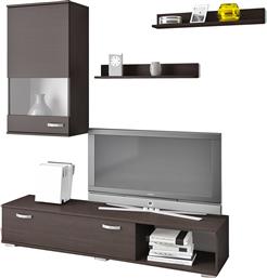 Σύνθετο Σαλονιού Ήφαιστος Καφέ με Βιτρίνα Μ150xΒ36xΥ170εκ. ArteLibre