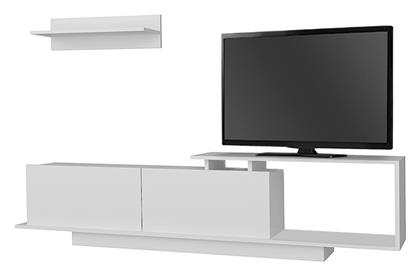 Σύνθετο Σαλονιού Novara Λευκό Μ180xΒ29.6xΥ45εκ. Megapap