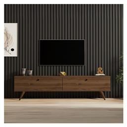 Σύνθετο Σαλονιού Paris Καρυδί Μ160xΒ25xΥ35εκ. Megapap