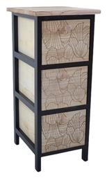 Συρταριέρα Αποθήκευσης Ξύλινη με 3 Συρτάρια Μ26xΠ32xΥ62εκ. Ankor