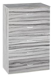 Συρταριέρα Κρεβατοκάμαρας Ξύλινη Aurora Γκρι 60x40x108εκ. ArteLibre