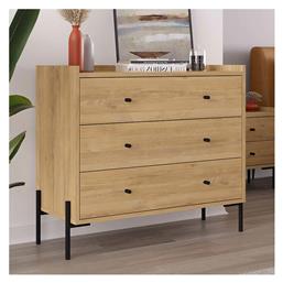 Συρταριέρα Κρεβατοκάμαρας Ξύλινη Malta Sapphire Oak 94x40x80.1εκ. Megapap