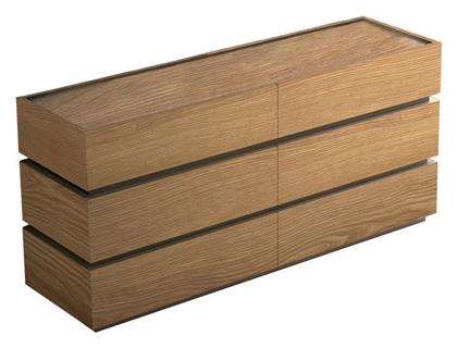 Συρταριέρα Κρεβατοκάμαρας Ξύλινη Sonlen 120x40x72εκ. Pakketo